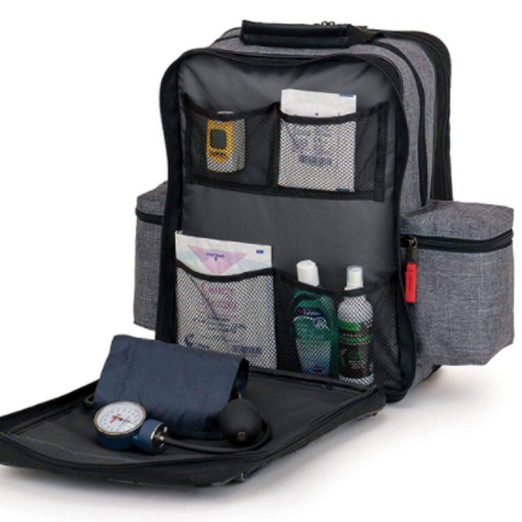 Hopkins Medical Products Padded Home Health Care Bag, Black